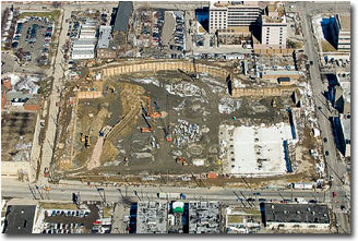 Cleveland Ohio aerial photography construction progress Brian Matz